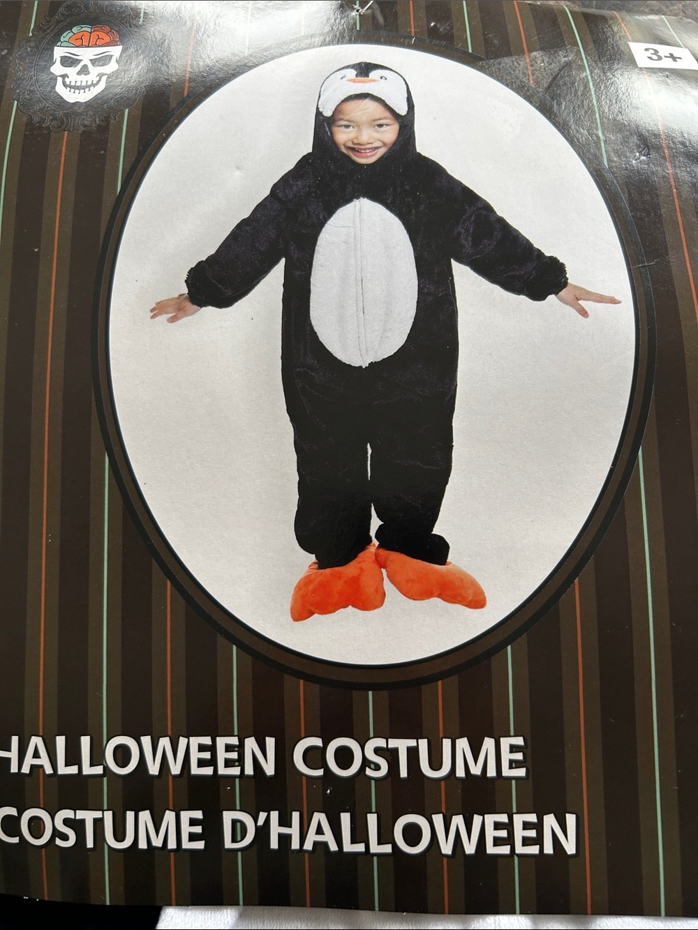 NWT 🆕 Kids Penguin Costume - Black and White with Orange Feet 6-9 years